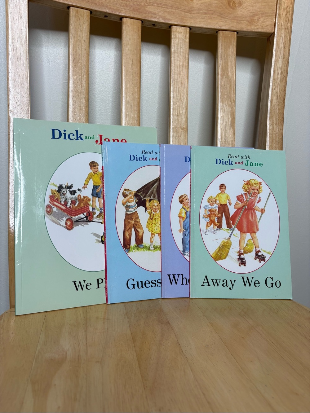 Bundle of 4 Read With Dick and Jane reader books